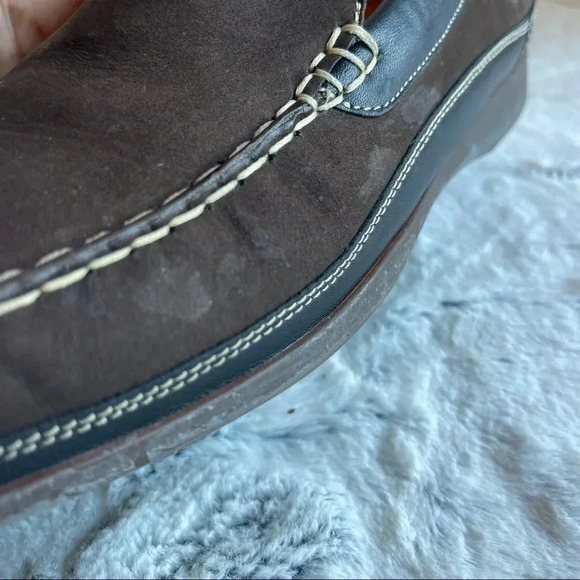 MEPHISTO Suede Sport Loafers Men size 9 Brown and black Color - Picture 15 of 15